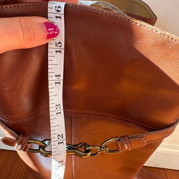 Coach Brown Over the Knee Leather Boots - Picture 12 of 12